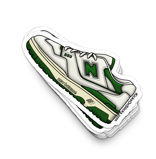 NB 550 "Amine Leon White Green" Sneaker Sticker