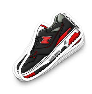 NB 550 "Black Red" Sneaker Sticker