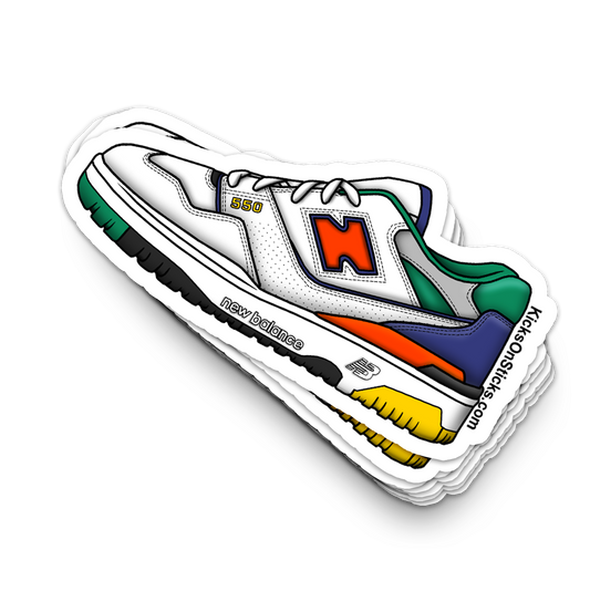 NB 550 "Multicolor" Sneaker Sticker