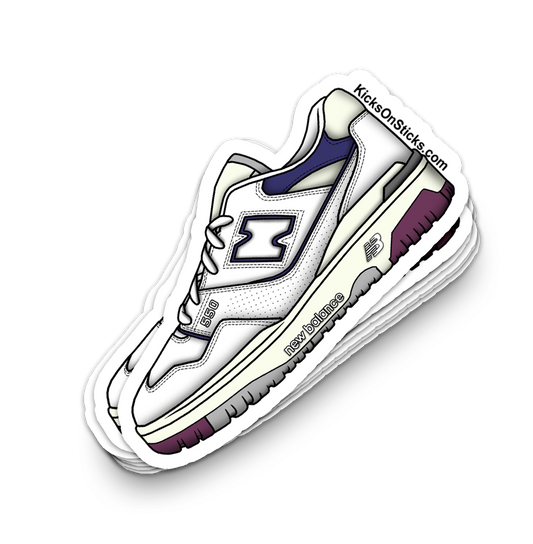 NB 550 "Navy Maroon" Sneaker Sticker