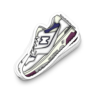 NB 550 "Navy Maroon" Sneaker Sticker