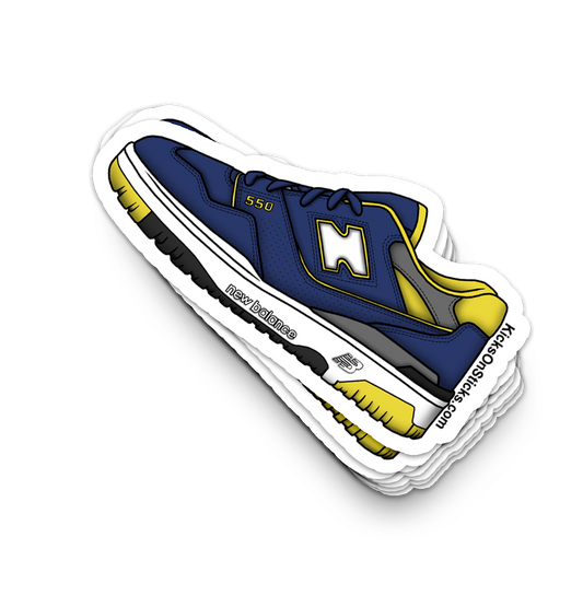 NB 550 "Navy Yellow" Sneaker Sticker