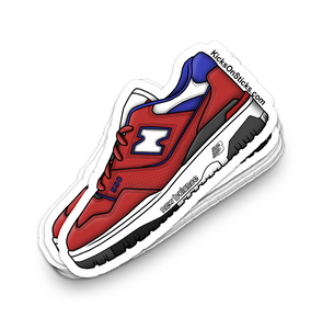 NB 550 "Red Royal" Sneaker Sticker