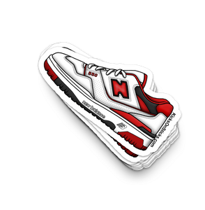 NB 550 "Red White" Sneaker Sticker