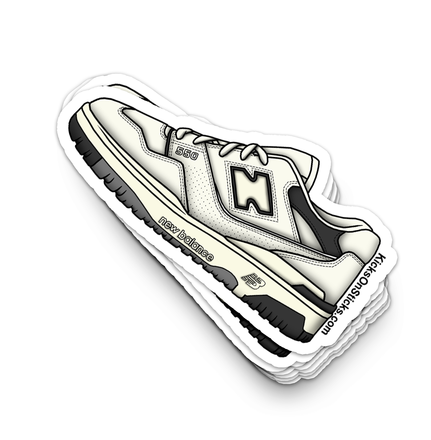NB 550 "Sea Salt" Sneaker Sticker