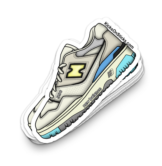 NB 550 "Sea Salt Yellow" Sneaker Sticker