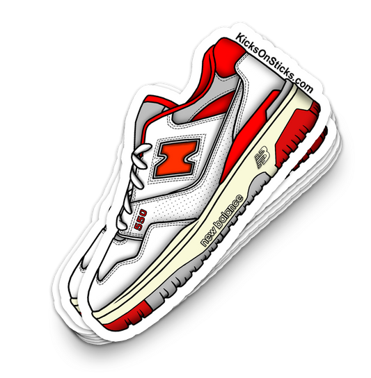 NB 550 "Size Red" Sneaker Sticker