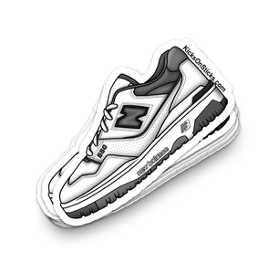 NB 550 "White Dark Grey" Sneaker Sticker
