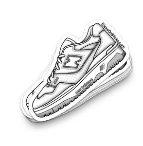 NB 550 "White Grey" Sneaker Sticker