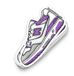 NB 550 "White Purple" Sneaker Sticker