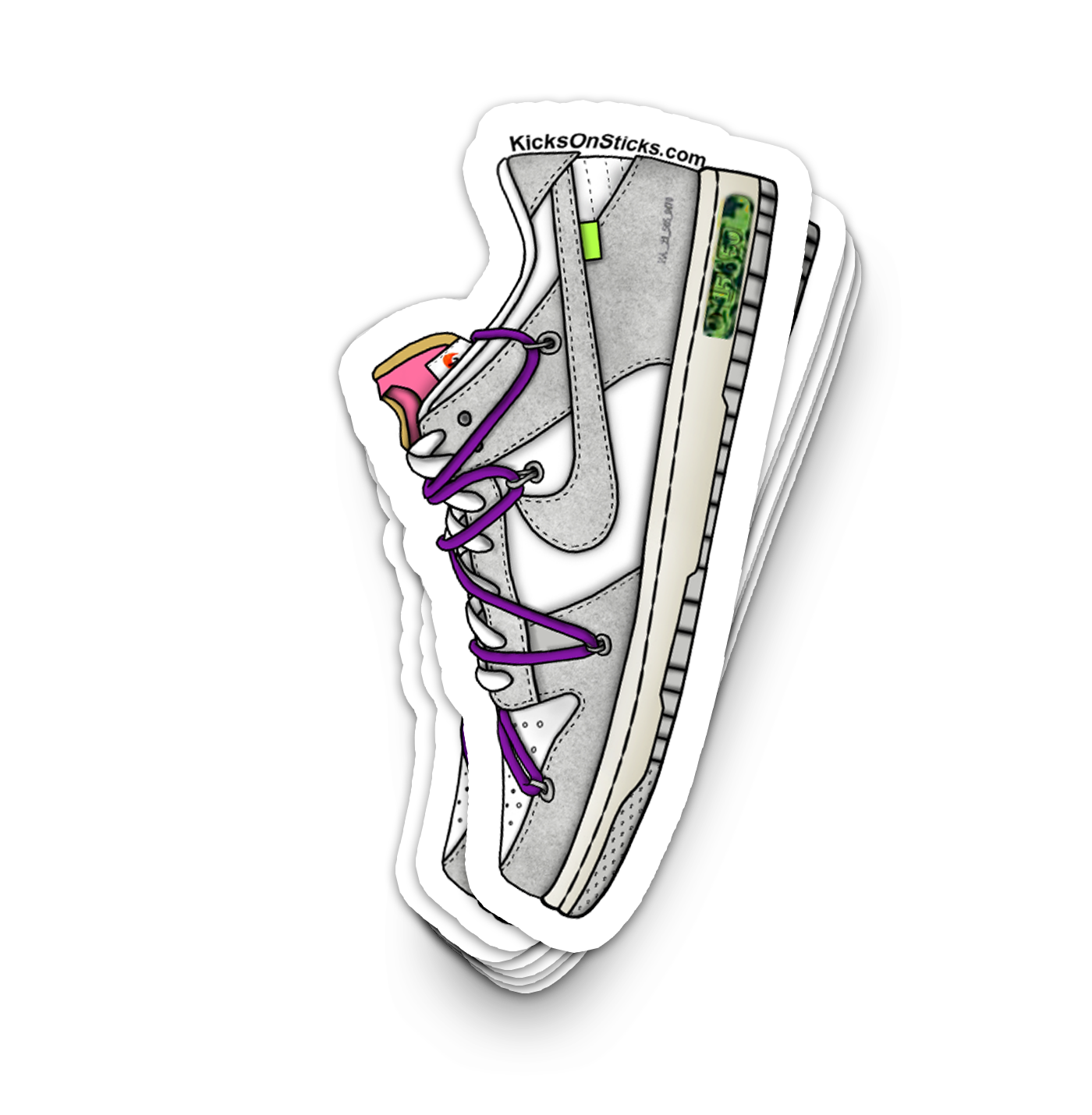 Dunk Low "Off-White Lot 15" Sneaker Sticker