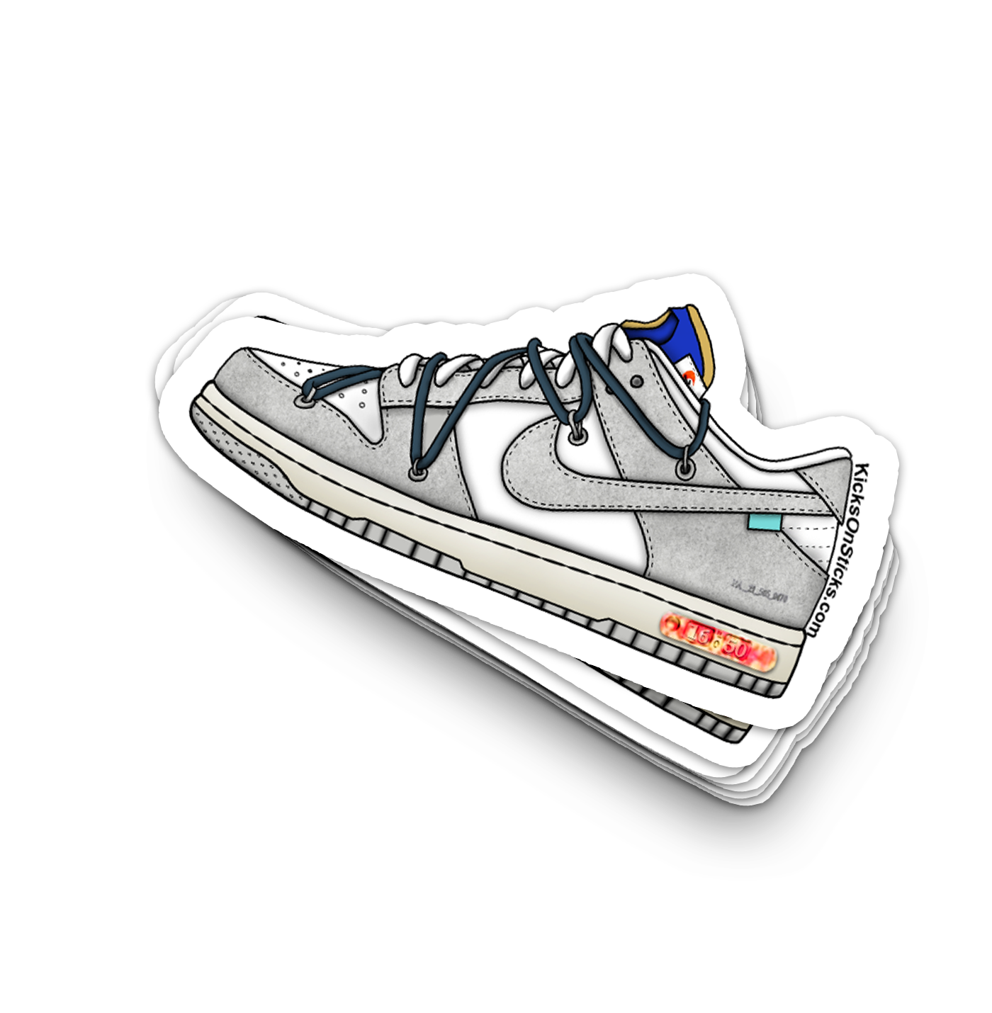 Dunk Low "Off-White Lot 16" Sneaker Sticker