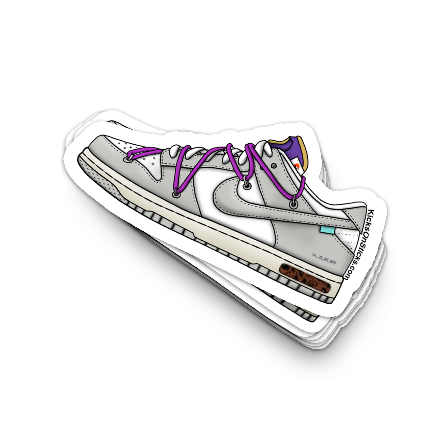 Dunk Low "Off-White Lot 28" Sneaker Sticker