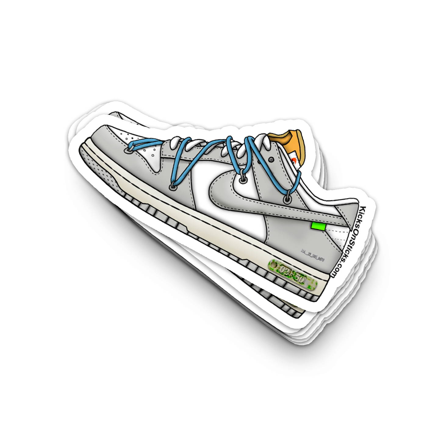 Dunk Low "Off-White Lot 2" Sneaker Sticker