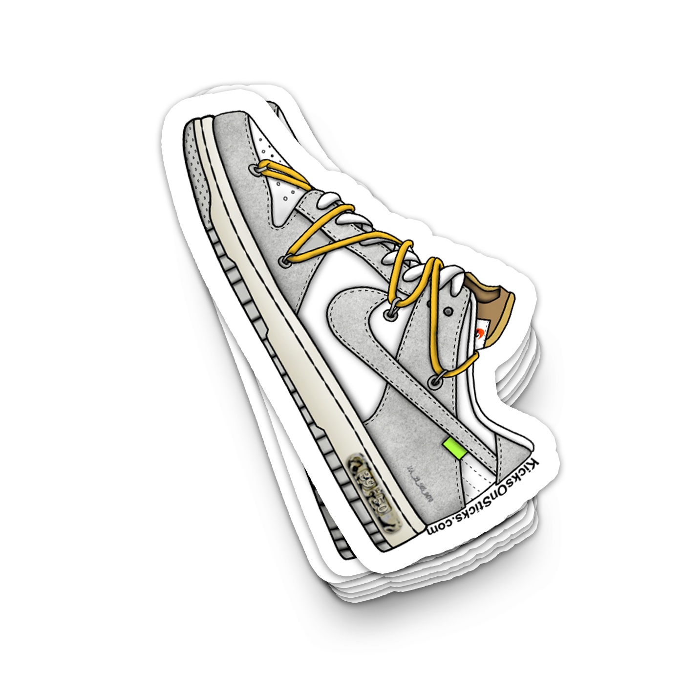 Dunk Low "Off-White Lot 39" Sneaker Sticker