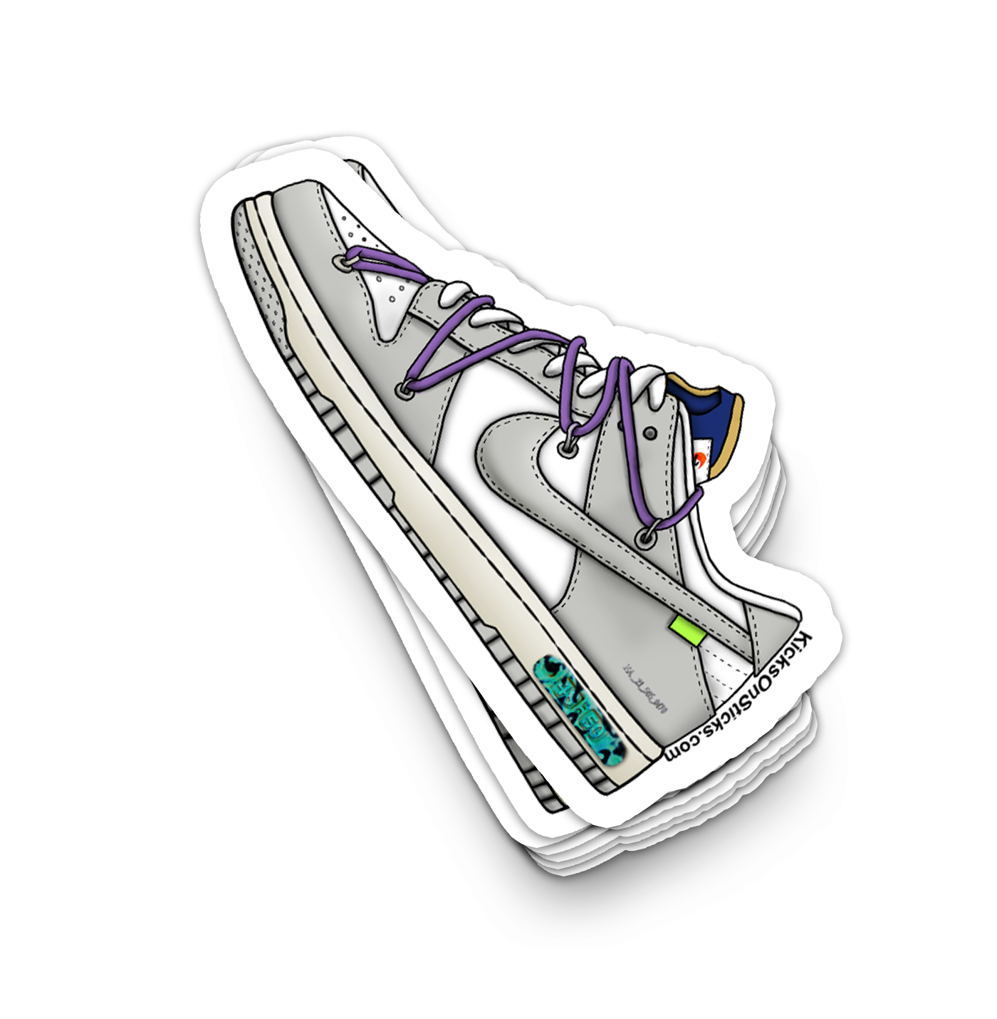 Dunk Low "Off-White Lot 48" Sneaker Sticker