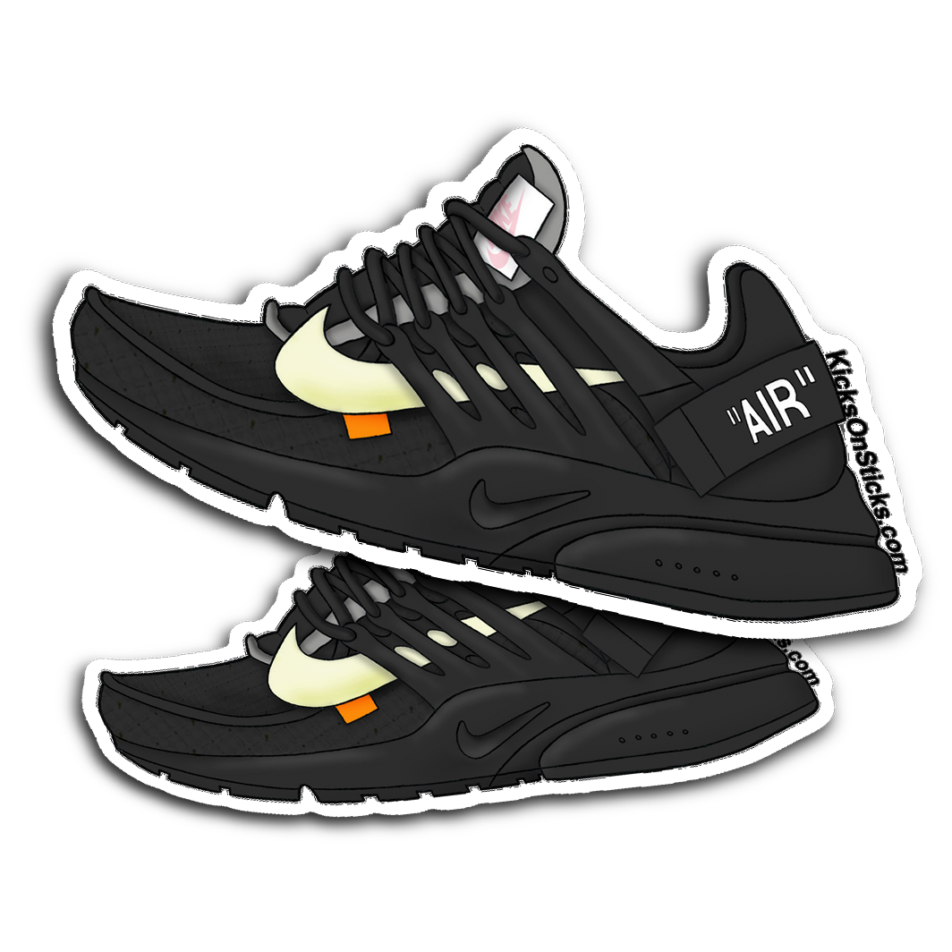 Presto Off-White "Black" Sneaker Sticker