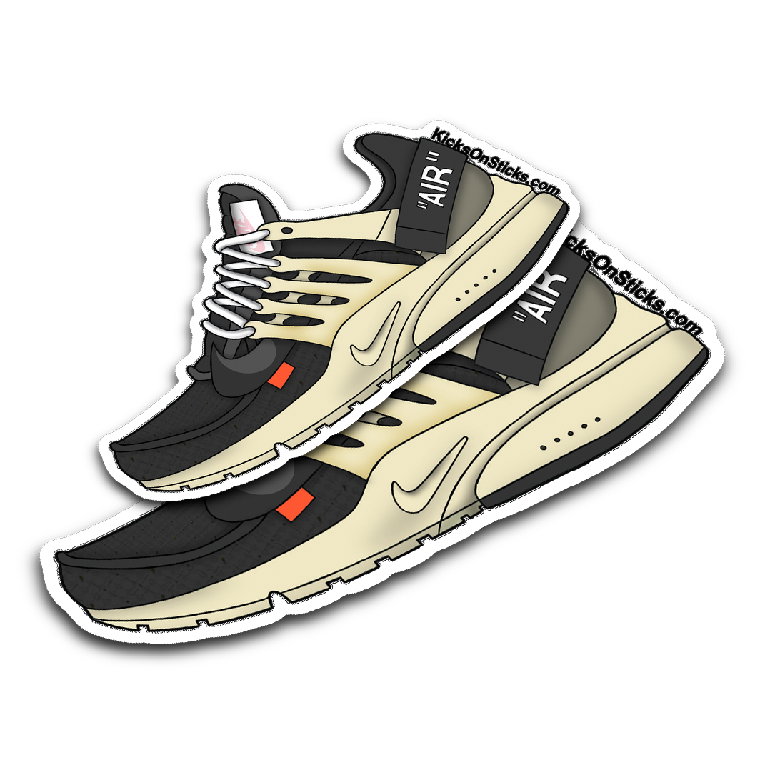 Presto Off-White "Black/Muslin" Sneaker Sticker