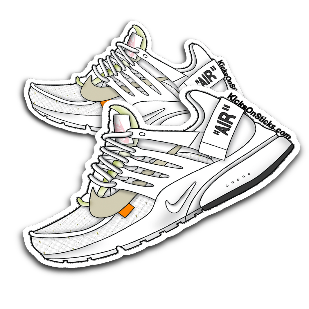 Presto Off-White "White" Sneaker Sticker