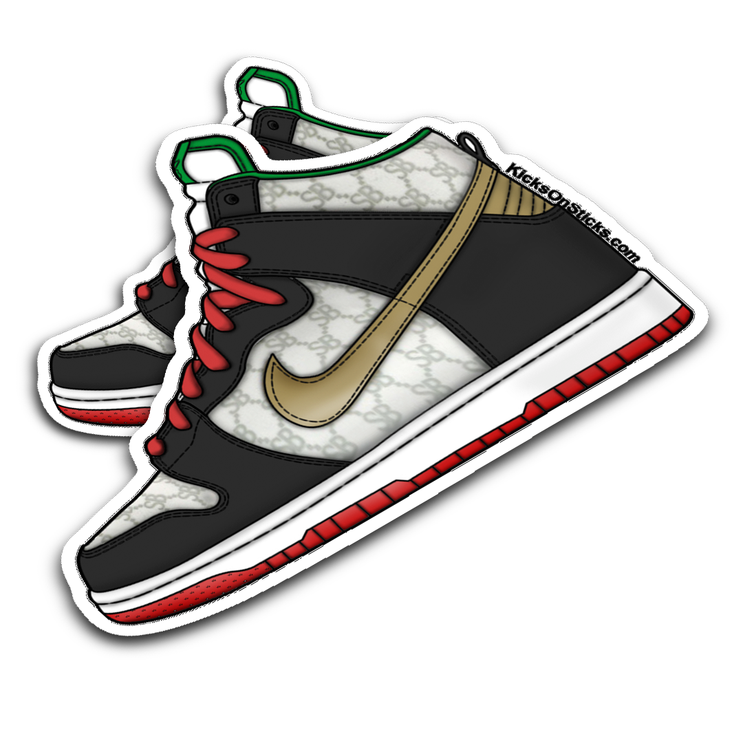 SB Dunk High "Black Sheep Paid In Full" Sneaker Sticker