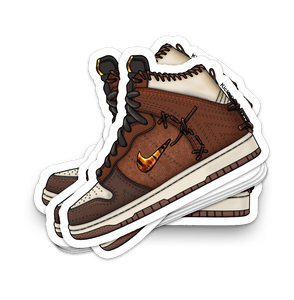 Dunk High "Bodega Brown" Sneaker Sticker