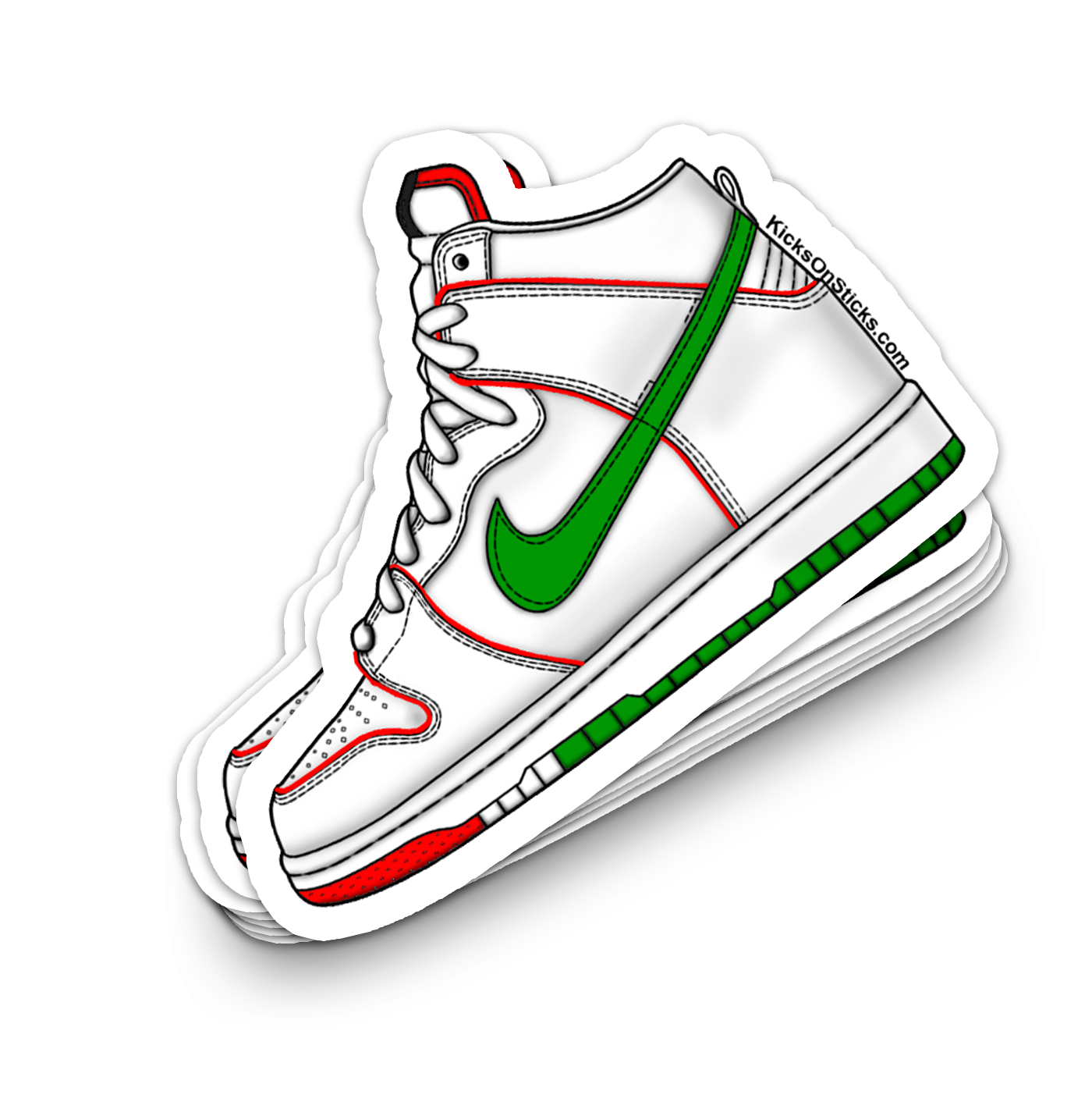 SB Dunk High "Boxing Glove P-Rod" Sneaker Sticker