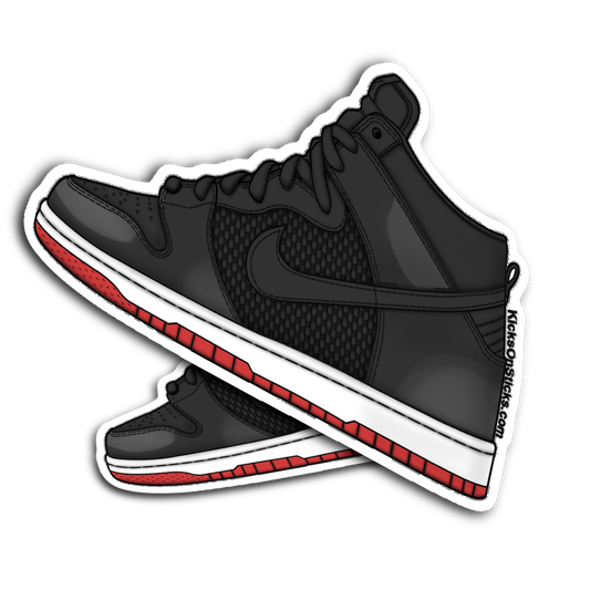 SB Dunk High "Bred" Sneaker Sticker
