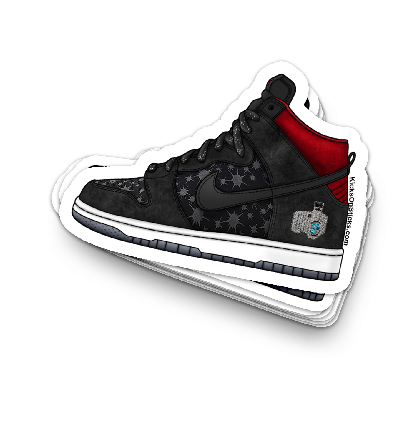 SB Dunk High "Brooklyn Projects Paparazzi F&F" Sneaker Sticker