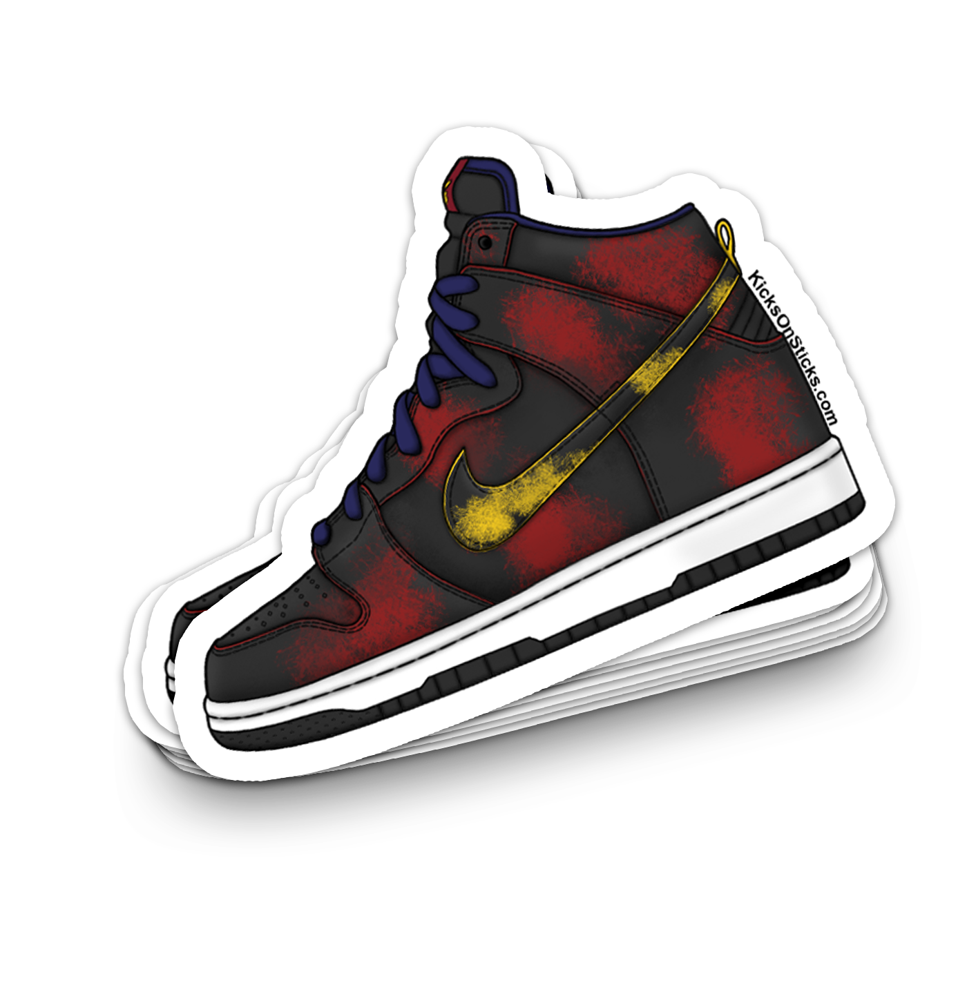 SB Dunk High "Cavs Distressed" Sneaker Sticker