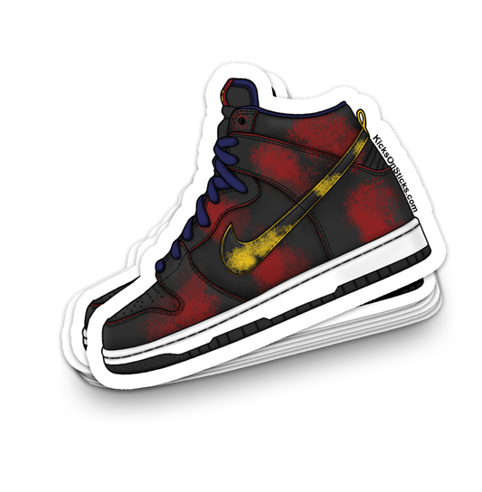 SB Dunk High "Cavs Distressed" Sneaker Sticker