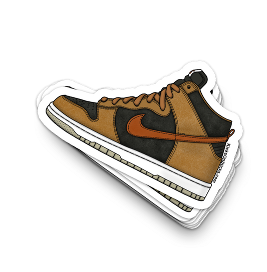 SB Dunk High "Curry Dark Russet" Sneaker Sticker