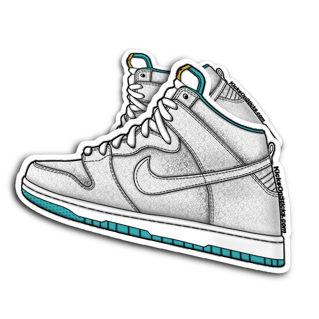 SB Dunk High "Flamingo" Sneaker Sticker