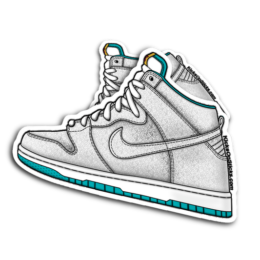SB Dunk High "Flamingo" Sneaker Sticker