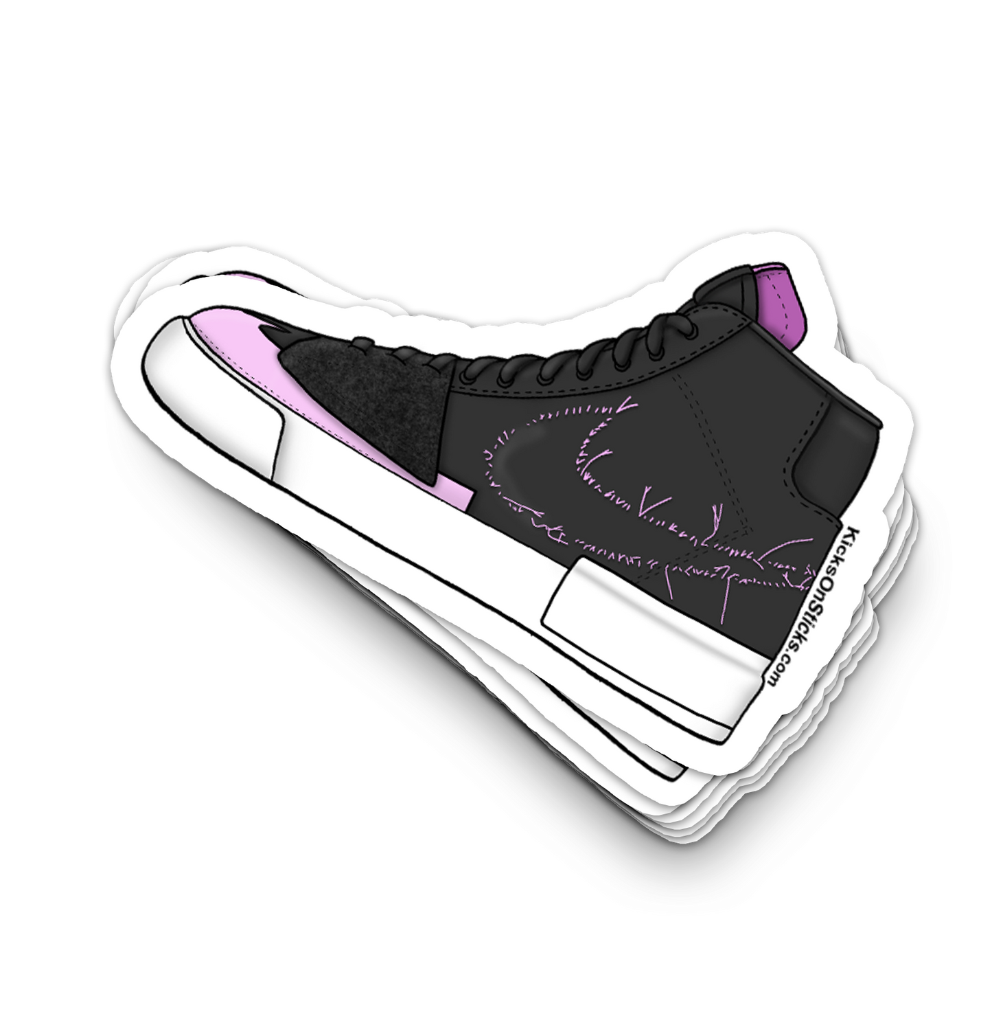 SB Blazer "Hack Pack Black Pink Rise" Sneaker Sticker
