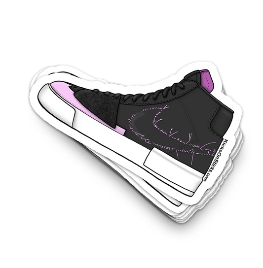 SB Blazer "Hack Pack Black Pink Rise" Sneaker Sticker