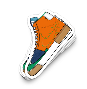 SB Blazer "Hack Pack Safety Orange" Sneaker Sticker
