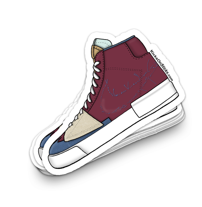 SB Blazer "Team Red" Sneaker Sticker