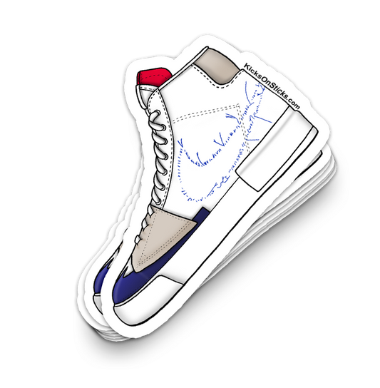 SB Blazer "Hack Pack White" Sneaker Sticker