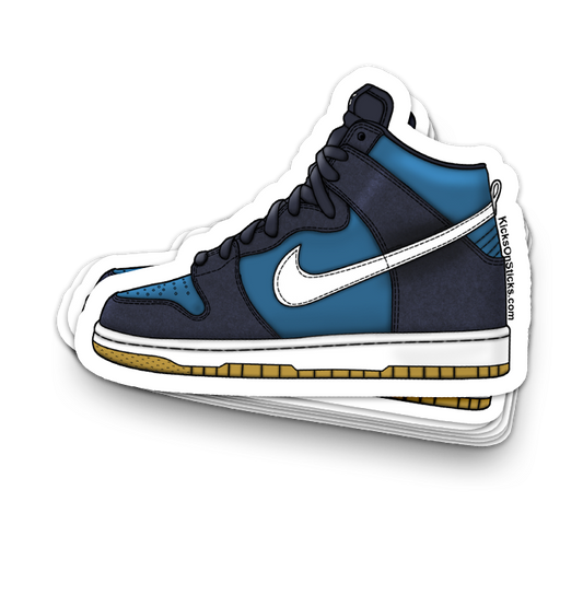 SB Dunk High "Industrial Blue" Sneaker Sticker