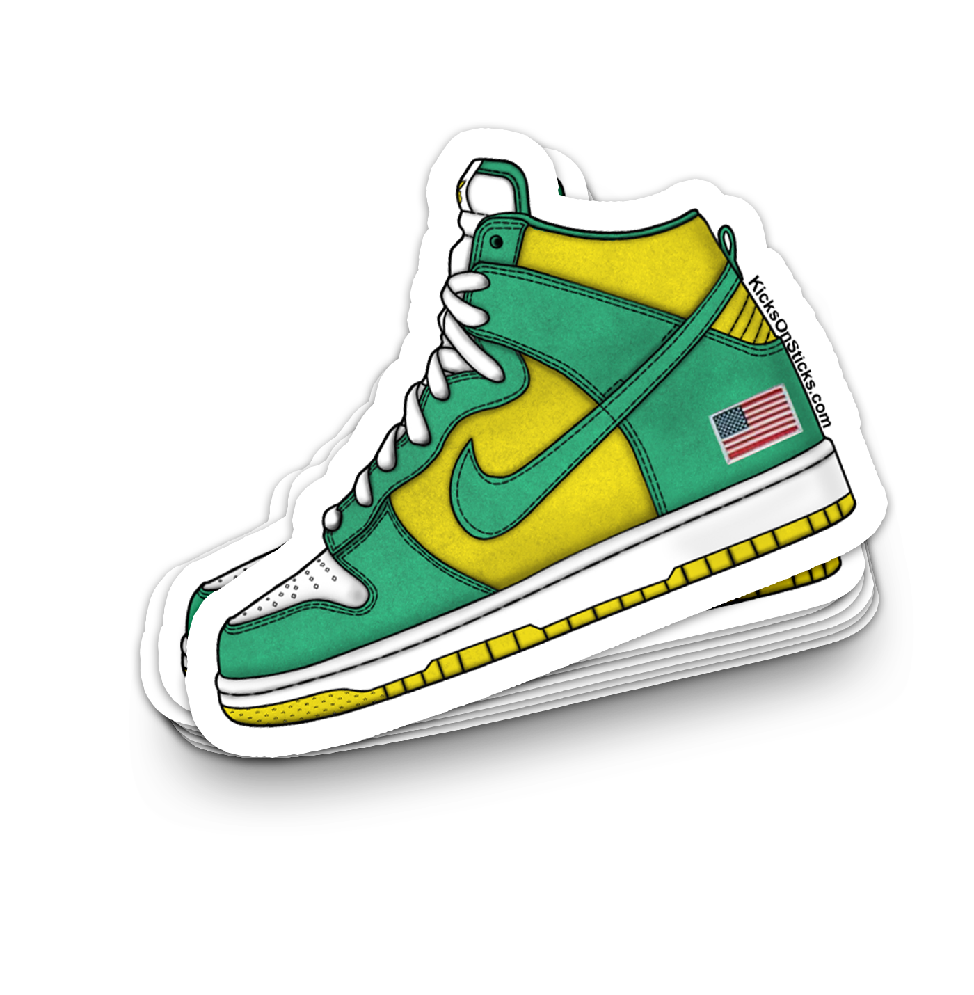 SB Dunk High "Oakland" Sneaker Sticker