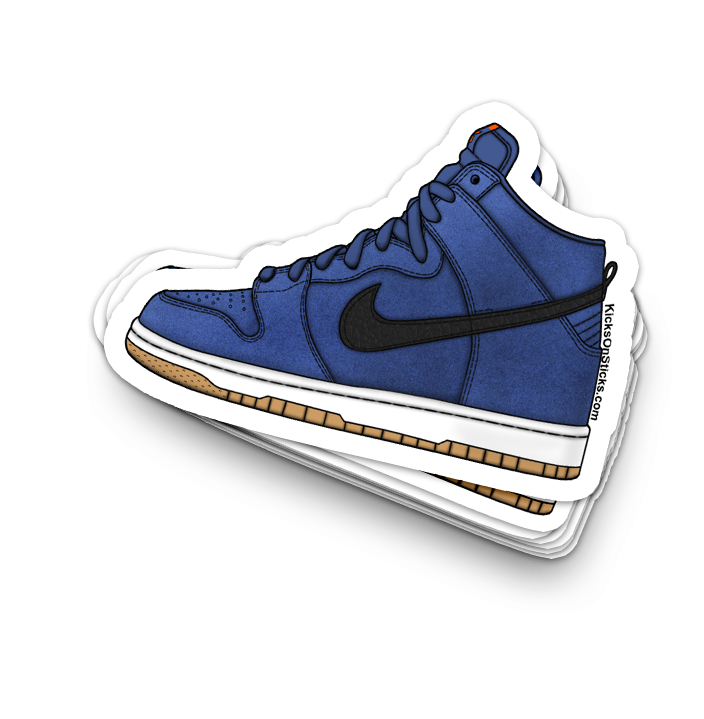SB Dunk High "Orange Label Navy" Sneaker Sticker