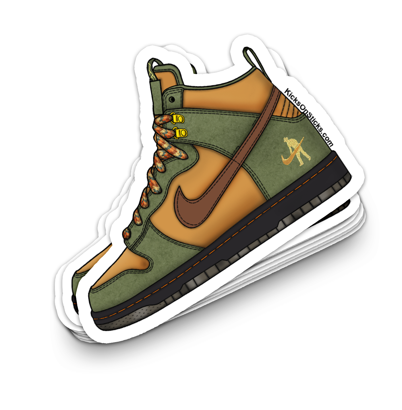 SB Dunk High "Passport" Sneaker Sticker