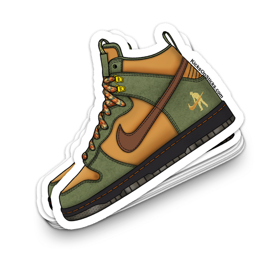 SB Dunk High "Passport" Sneaker Sticker