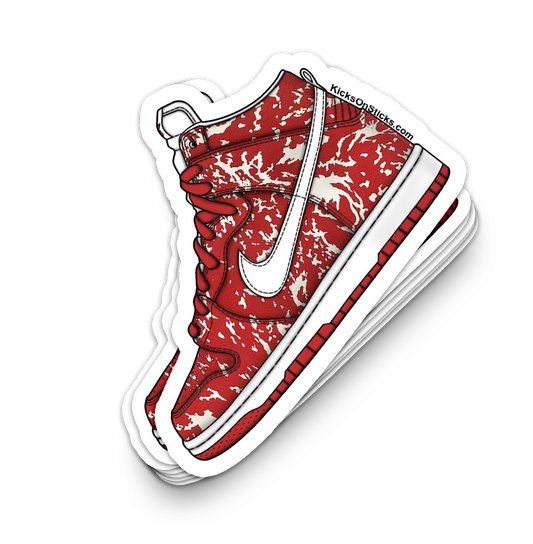 SB Dunk High "Red Meat" Sneaker Sticker