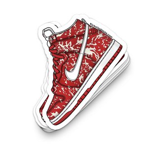 SB Dunk High "Red Meat" Sneaker Sticker