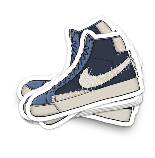 SB Blazer "Sashiko Navy" Sneaker Sticker
