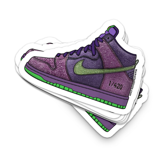 SB Dunk High "420 Reverse Skunk" Sneaker Sticker