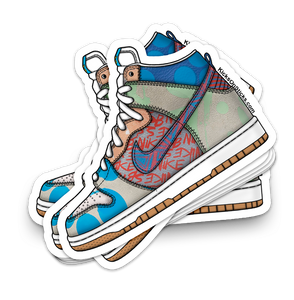 SB Dunk High "What The x Thomas Campbell" Sneaker Sticker