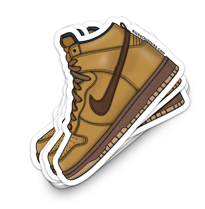 SB Dunk High "Wheat" Sneaker Sticker