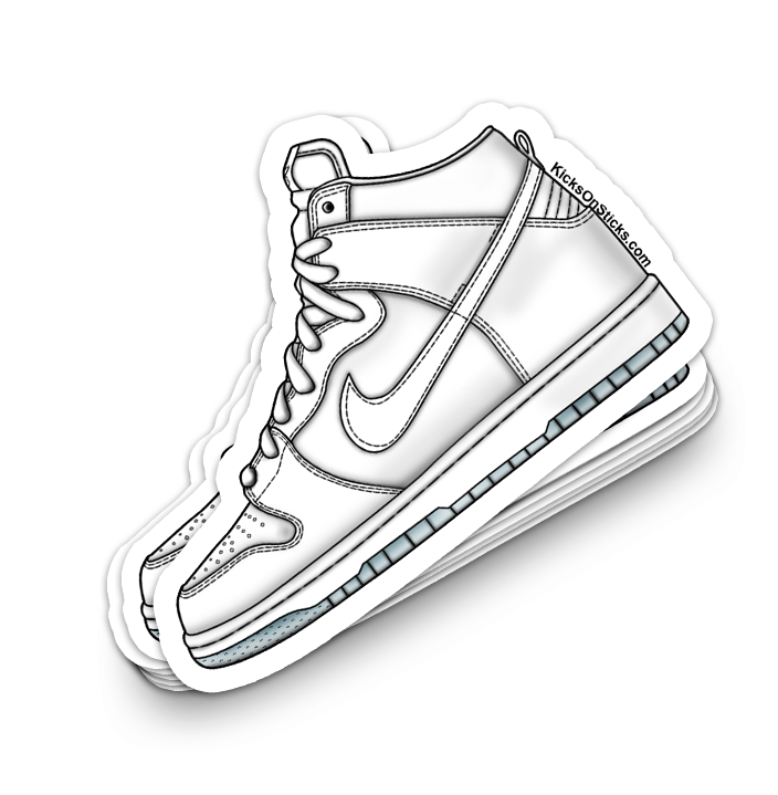 SB Dunk High "White Ice" Sneaker Sticker